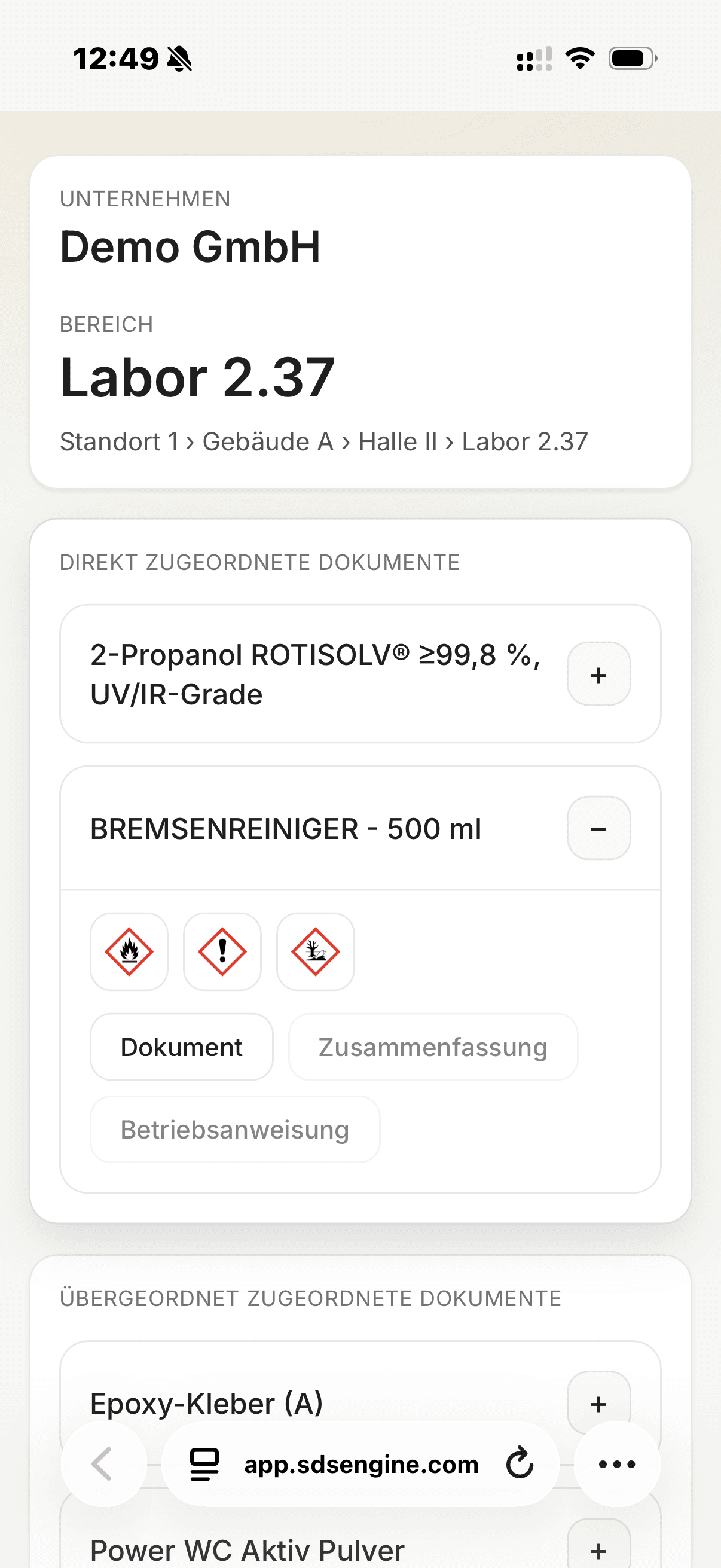 QR-Demo im iPhone-Mockup ansehen